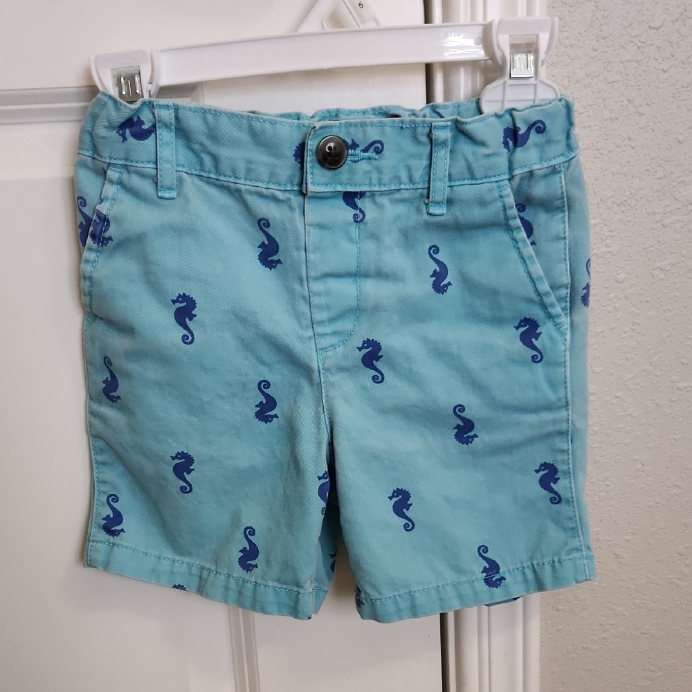 The Children's Place Blue Seahorse Print Shorts